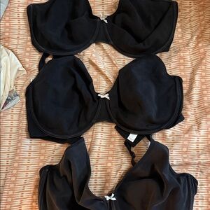 Cacique Black Women's Bra Trio